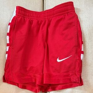 Nike Kids Red and White Shorts XS